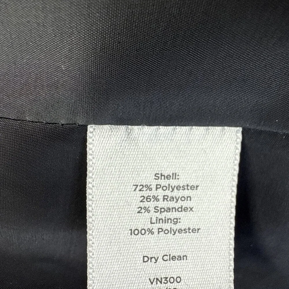 Talbots Women's Blazer Size 2P Petite Solid Black‎ Long Sleeves Buttons Pockets - Picture 7 of 11